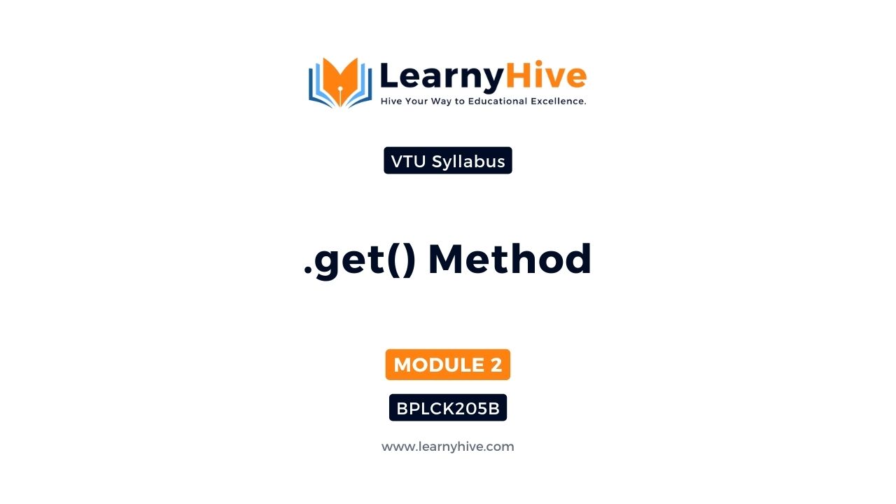 22. .get() Method | LearnyHive