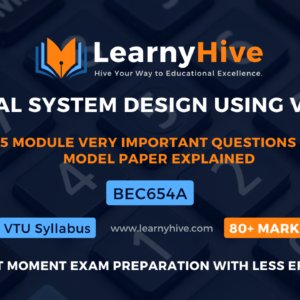 DIGITAL SYSTEM DESIGN USING VERILOG || ECE stream || Very Important Questions Explained with Concepts || All 5 modules || BEC654A || Last moment exam preparation