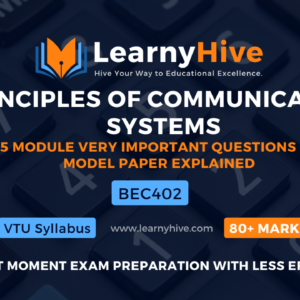 PRINCIPLES OF COMMUNICATION SYSTEMS || ECE stream || Very Important Questions Explained with Concepts || All 5 modules || BEC402 || Last moment exam preparation