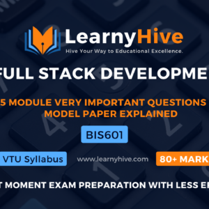 FULL STACK DEVELOPMENT || CSE stream || Very Important Questions Explained with Concepts || All 5 modules || BIS601|| Last moment exam preparation