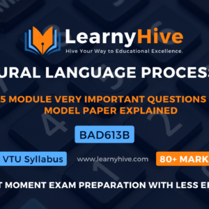 NATURAL LANGUAGE PROCESSING || CSE stream || Very Important Questions Explained with Concepts || All 5 modules || BAD613B || Last moment exam preparation