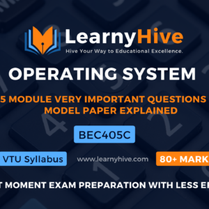 OPERATING SYSTEM || ECE stream || Very Important Questions Explained with Concepts || All 5 modules || BEC405C || Last moment exam preparation