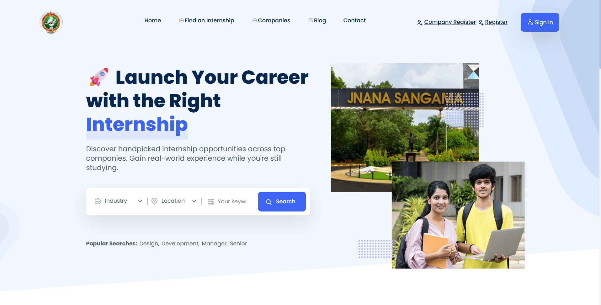 Official VTU Internship portal