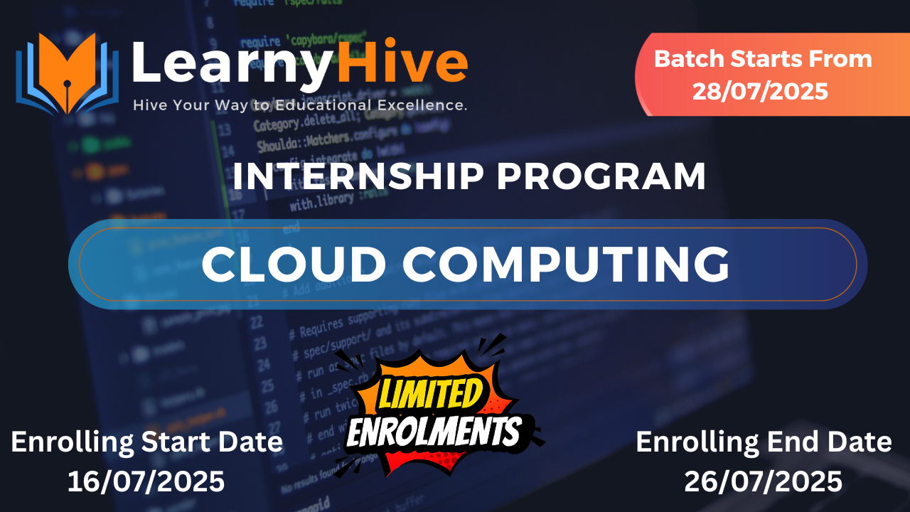 Cloud Computing Internship – Learn Core Concepts & Real-World Applications in 4 Weeks